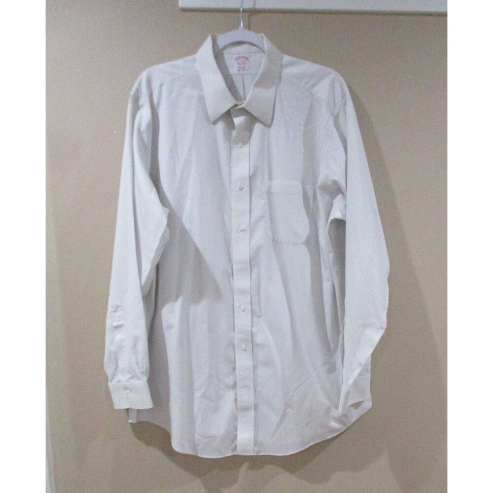 Brooks Brothers Regent Shirt Men's 17 Pinstripe Long Sleeve Dress Button Up